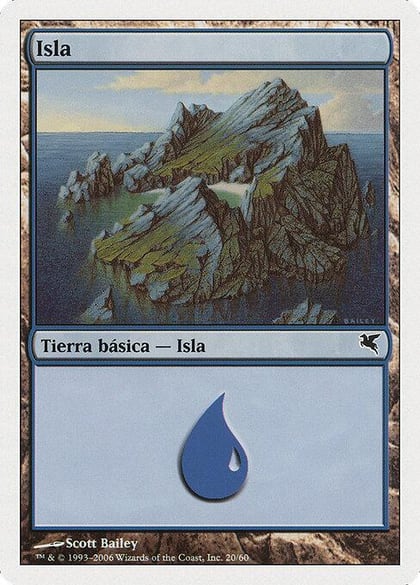Island (Spanish) - "Isla"(E20), Magic Encyclopedia 2005 (Salvat/Hachette) E20