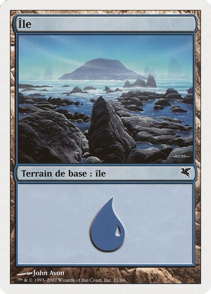 Island (French) - "Ile" (E21), Magic Encyclopedia 2005 (Salvat/Hachette) E21