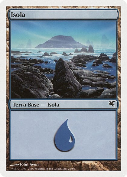Island (Italian) - "Isola" (E21), Magic Encyclopedia 2005 (Salvat/Hachette) E21