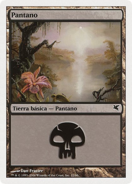 Swamp (Spanish) - "Pantano" (E22), Magic Encyclopedia 2005 (Salvat/Hachette) E22