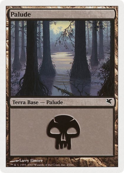 Swamp (Italian) - "Palide" (E23), Magic Encyclopedia 2005 (Salvat/Hachette) E23