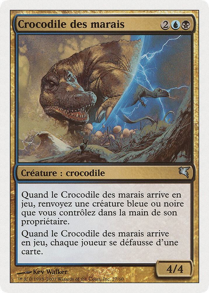 Marsh Crocodile (French) - "Crocodile des marais", Magic Encyclopedia 2005 (Salvat/Hachette) E27