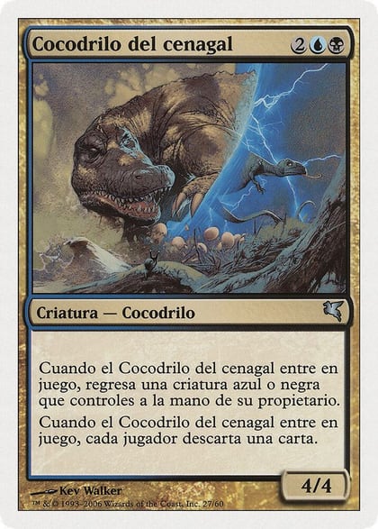 Marsh Crocodile (Spanish) - "Cocodrilo del cenagal", Magic Encyclopedia 2005 (Salvat/Hachette) E27