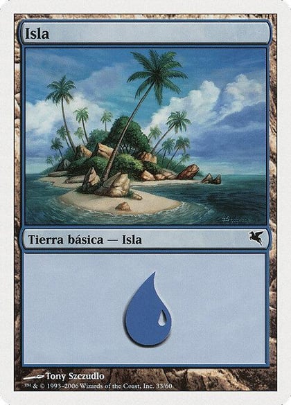Island (Spanish) - "Isla" (E33), Magic Encyclopedia 2005 (Salvat/Hachette) E33