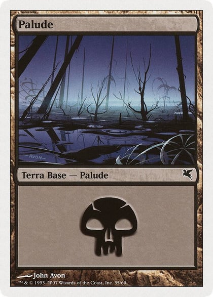 Swamp (Italian) - "Palide" (E35), Magic Encyclopedia 2005 (Salvat/Hachette) E35
