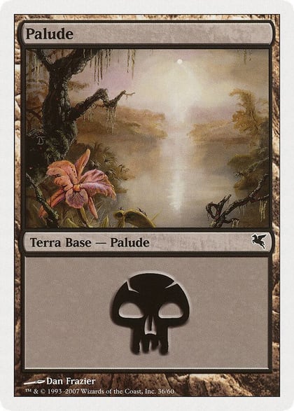 Swamp (Italian) - "Palide" (E36), Magic Encyclopedia 2005 (Salvat/Hachette) E36