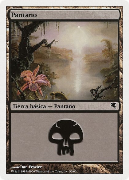 Swamp (Spanish) - "Pantano" (E36), Magic Encyclopedia 2005 (Salvat/Hachette) E36