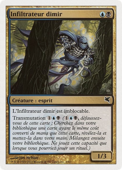 Dimir Infiltrator (French) - "Infiltrateur Dimir", Magic Encyclopedia 2005 (Salvat/Hachette) E4