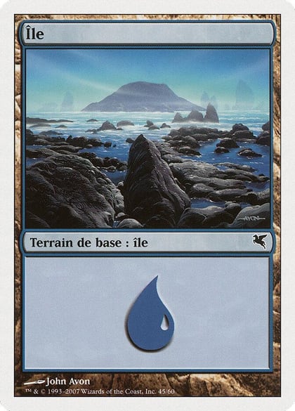 Island (French) - "Ile" (E45), Magic Encyclopedia 2005 (Salvat/Hachette) E45