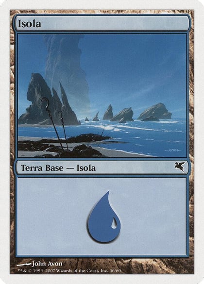 Island (Italian) - "Isola" (E46), Magic Encyclopedia 2005 (Salvat/Hachette) E46