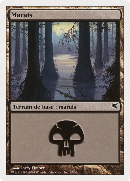 Swamp (French) - "Marais" (E47), Magic Encyclopedia 2005 (Salvat/Hachette) E47