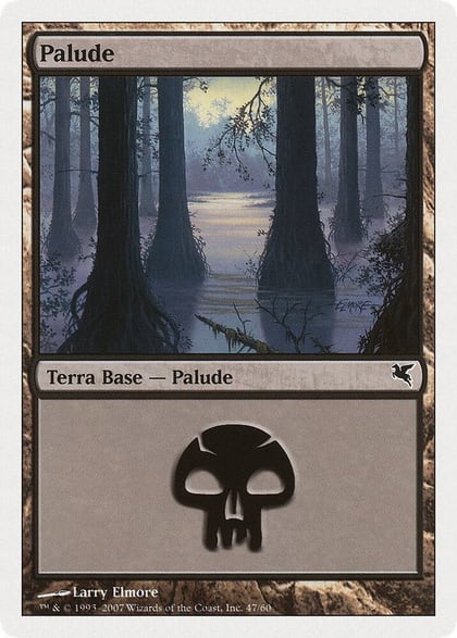 Swamp (Italian) - "Palide" (E47), Magic Encyclopedia 2005 (Salvat/Hachette) E47