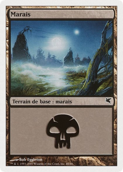 Swamp (French) - "Marais" (E48), Magic Encyclopedia 2005 (Salvat/Hachette) E48