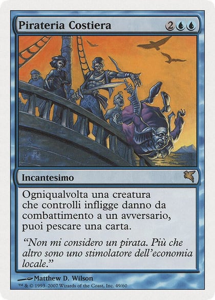 Coastal Piracy (Italian) - "Pirateria Costiera", Magic Encyclopedia 2005 (Salvat/Hachette) E49