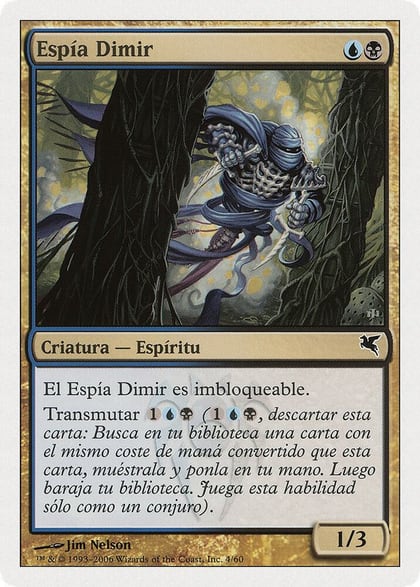 Dimir Infiltrator (Spanish) - "Espía Dimir", Magic Encyclopedia 2005 (Salvat/Hachette) E4