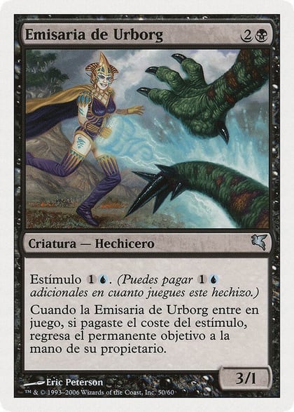 Urborg Emissary (Spanish) - "Emisaria de Urbog", Magic Encyclopedia 2005 (Salvat/Hachette) E50