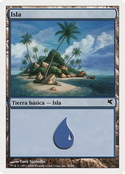 Island (Spanish) - "Isla" (E56), Magic Encyclopedia 2005 (Salvat/Hachette) E56