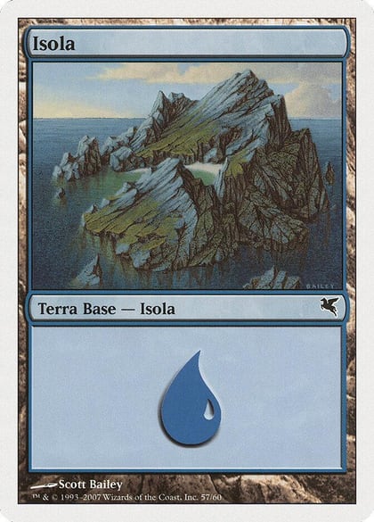 Island (Italian) - "Isola" (E57), Magic Encyclopedia 2005 (Salvat/Hachette) E57