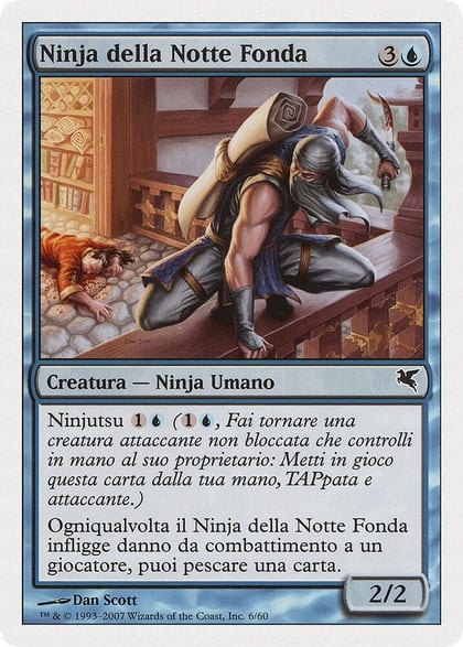 Ninja of the Deep Hours (Italian) - "Ninja della Notte Fonda", Magic Encyclopedia 2005 (Salvat/Hachette) E6