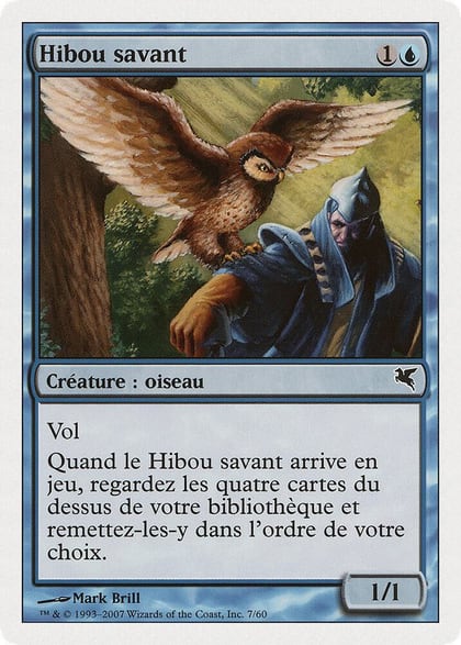 Sage Owl (French) - "Hibou savant", Magic Encyclopedia 2005 (Salvat/Hachette) E7
