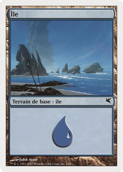 Island (French) - "Ile" (E9), Magic Encyclopedia 2005 (Salvat/Hachette) E9