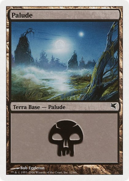 Swamp (Italian) - "Palide" (F12), Magic Encyclopedia 2005 (Salvat/Hachette) F12
