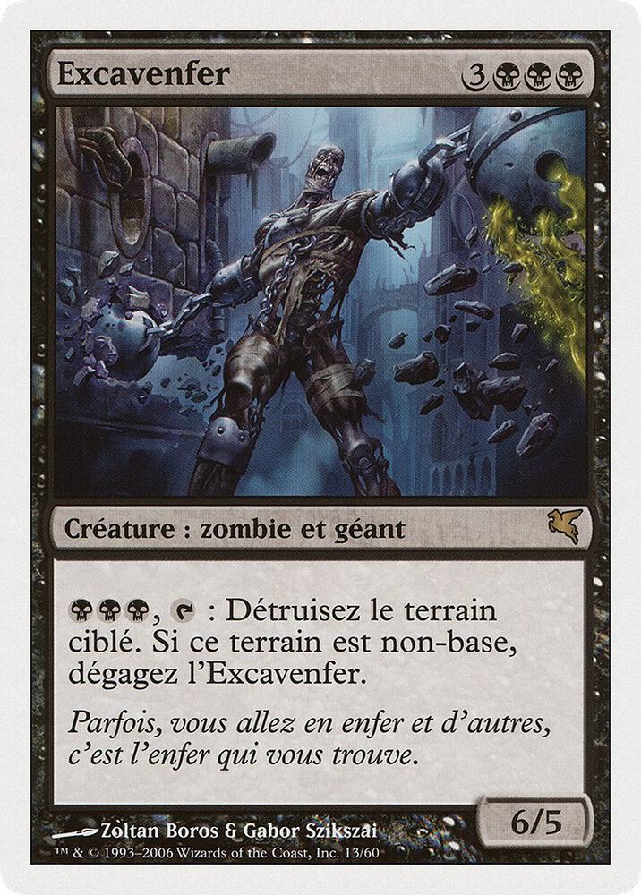 Helldozer (French) - "Excavenfer", Magic Encyclopedia 2005 (Salvat/Hachette) F13