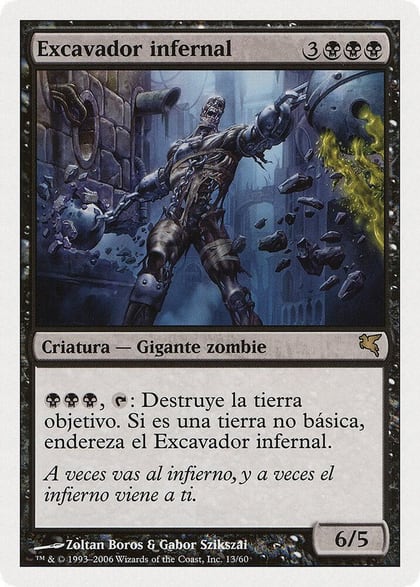 Helldozer (Spanish) - "Excavador infernal", Magic Encyclopedia 2005 (Salvat/Hachette) F13