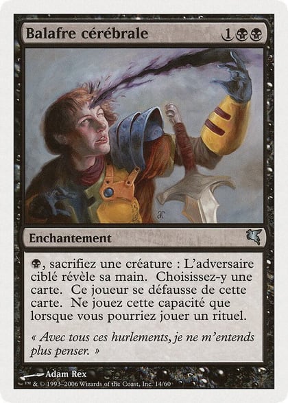 Mind Slash (French) - "Balafre cérébrale", Magic Encyclopedia 2005 (Salvat/Hachette) F14