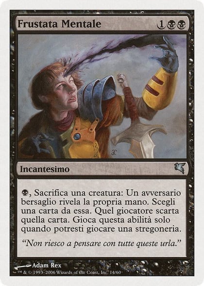 Mind Slash (Italian) - "Frustata Mentale", Magic Encyclopedia 2005 (Salvat/Hachette) F14