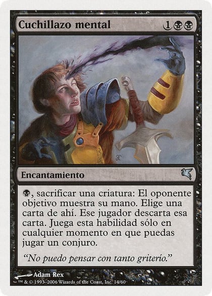 Mind Slash (Spanish) - "Cuchillazo mental", Magic Encyclopedia 2005 (Salvat/Hachette) F14