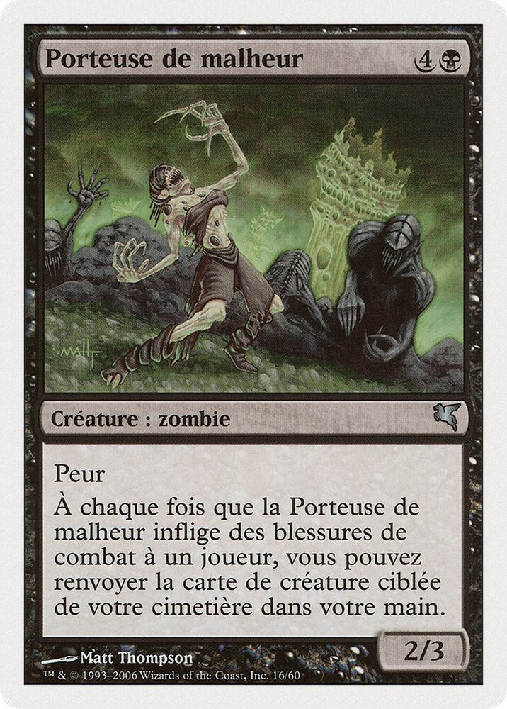 Woebearer (French) - "Porteuse de malheur", Magic Encyclopedia 2005 (Salvat/Hachette) F16