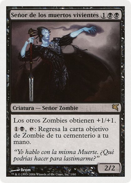 Lord of the Undead (Spanish) - "Señor de los muertos vivientes", Magic Encyclopedia 2005 (Salvat/Hachette) F1