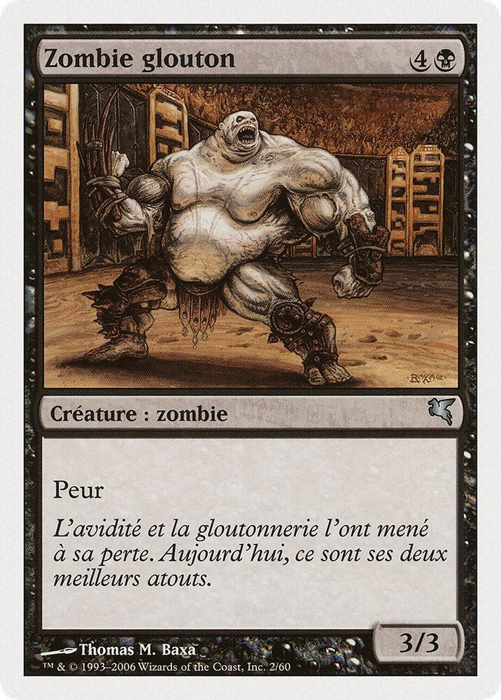 Gluttonous Zombie (French) - "Zombie glouton", Magic Encyclopedia 2005 (Salvat/Hachette) F2