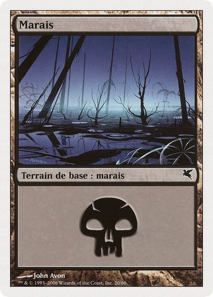 Swamp (French) - "Marais" (F20), Magic Encyclopedia 2005 (Salvat/Hachette) F20