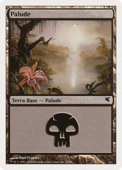 Swamp (Italian) - "Palide" (F21), Magic Encyclopedia 2005 (Salvat/Hachette) F21