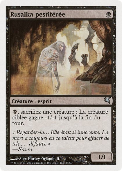 Plagued Rusalka (French) - "Rusalka pestiférée", Magic Encyclopedia 2005 (Salvat/Hachette) F28