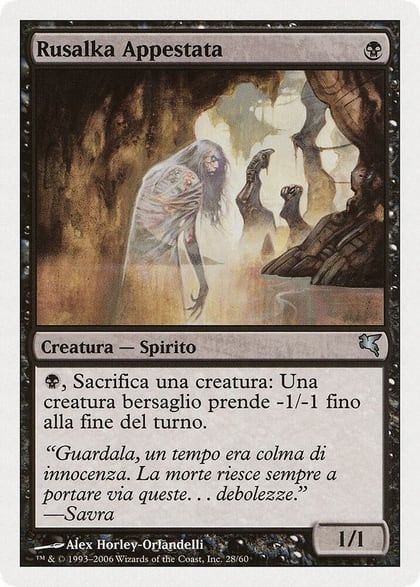 Plagued Rusalka (Italian) - "Rusalka Appestata", Magic Encyclopedia 2005 (Salvat/Hachette) F28