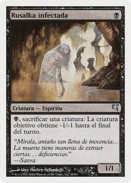 Plagued Rusalka (Spanish) - "Rusalka infectada", Magic Encyclopedia 2005 (Salvat/Hachette) F28