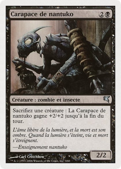 Nantuko Husk (French) - "Carapace de nantuko", Magic Encyclopedia 2005 (Salvat/Hachette) F3