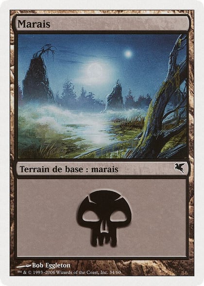 Swamp (French) - "Marais" (F34), Magic Encyclopedia 2005 (Salvat/Hachette) F34