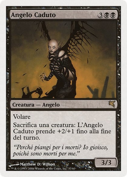 Fallen Angel (Italian) - "Angelo Caduto", Magic Encyclopedia 2005 (Salvat/Hachette) F37