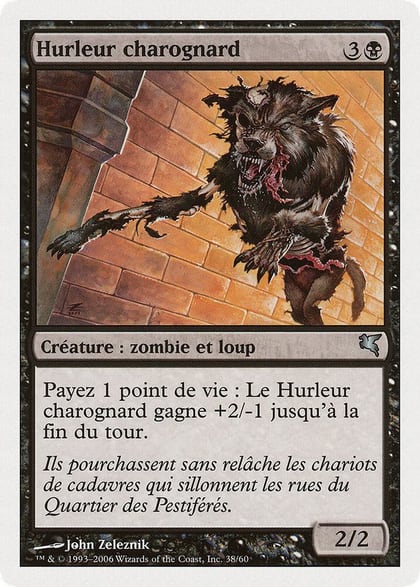 Carrion Howler (French) - "Hurleur charognard", Magic Encyclopedia 2005 (Salvat/Hachette) F38