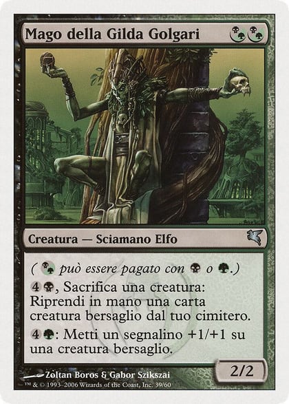 Golgari Guildmage (Italian) - "Mego della Gilda Golgari", Magic Encyclopedia 2005 (Salvat/Hachette) F39