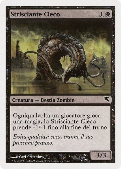 Blind Creeper (Italian) - "Strisciante Cieco", Magic Encyclopedia 2005 (Salvat/Hachette) F4