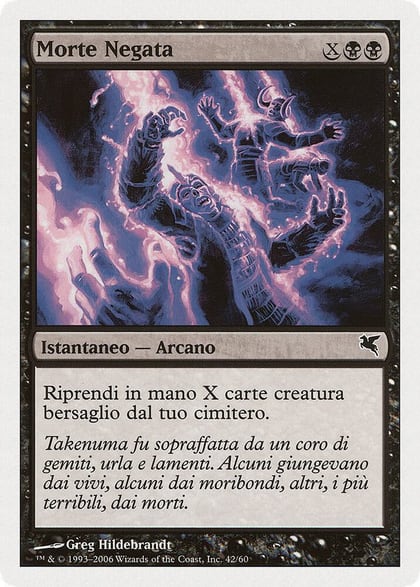 Death Denied (Italian) - "Morte Negata", Magic Encyclopedia 2005 (Salvat/Hachette) F42