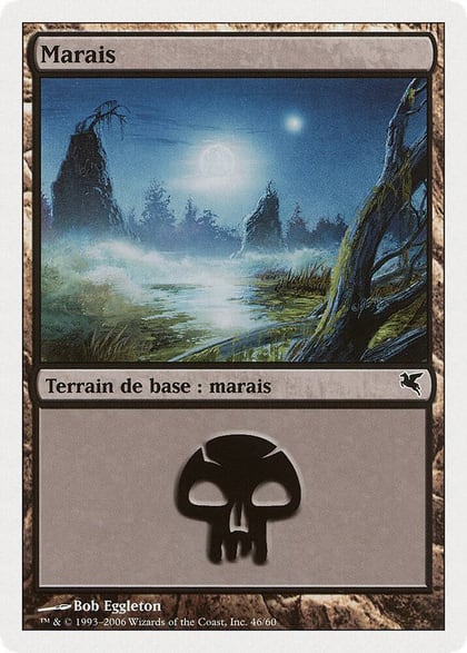 Swamp (French) - "Marais" (F46), Magic Encyclopedia 2005 (Salvat/Hachette) F46