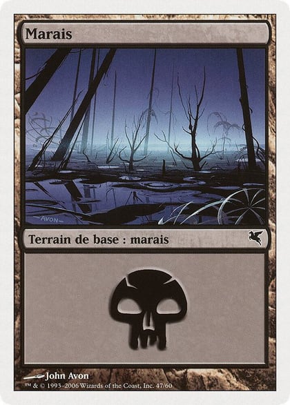 Swamp (French) - "Marais" (F47), Magic Encyclopedia 2005 (Salvat/Hachette) F47