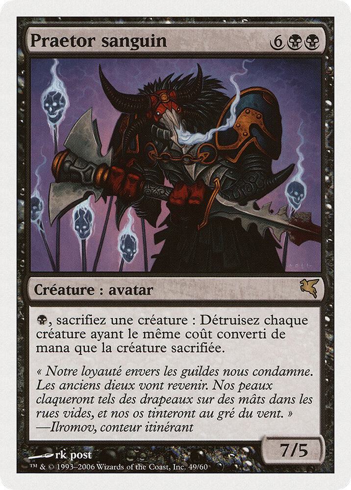 Sanguine Praetor (French) - "Praetor sanguin", Magic Encyclopedia 2005 (Salvat/Hachette) F49