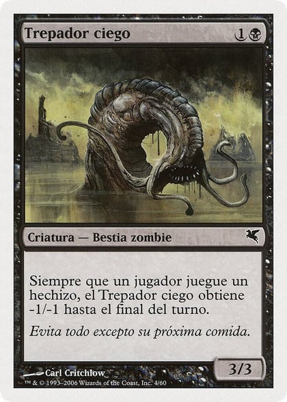 Blind Creeper (Spanish) - "Trepador ciego", Magic Encyclopedia 2005 (Salvat/Hachette) F4